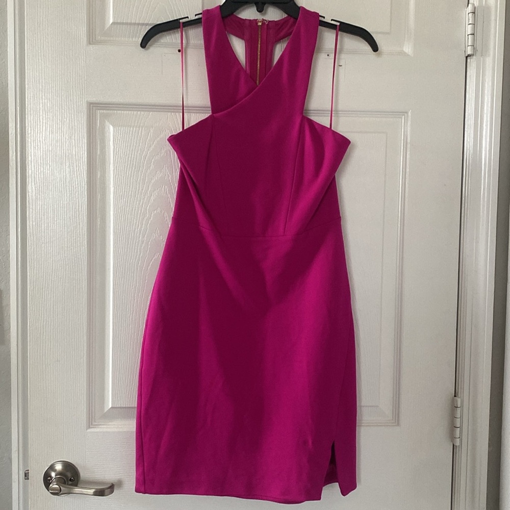 Express Halter Neck Pink Zipper Dress Women’s 6